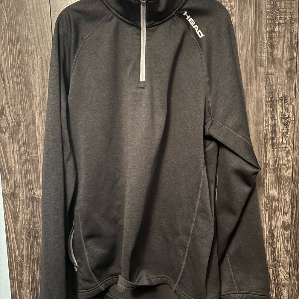 💥 Buy 2 get 1 Free 💥 HEAD Black Quarter-Zip Sweatshirt